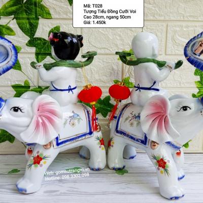 Tượng Tiểu Đồng Cưỡi Voi